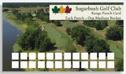 Sugarbush Driving Range Punch Card